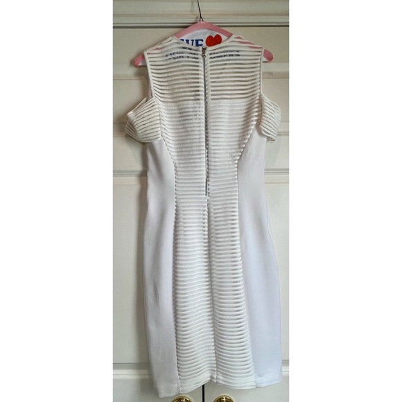 Yigal Azrouel White Striped Mini Dress - Picture 4 of 11